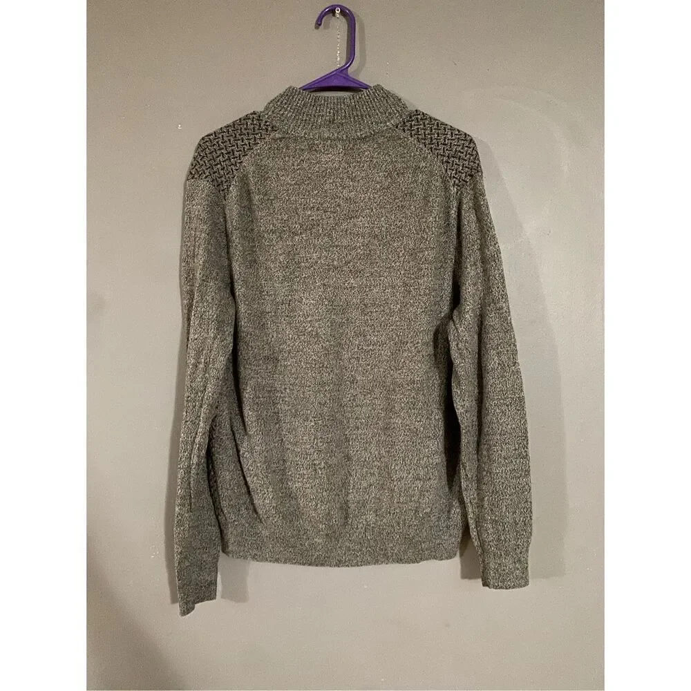 Dockers Grey Long Sleeve Collared 1/4 Zip Pullover Sweater Size Small NWOT